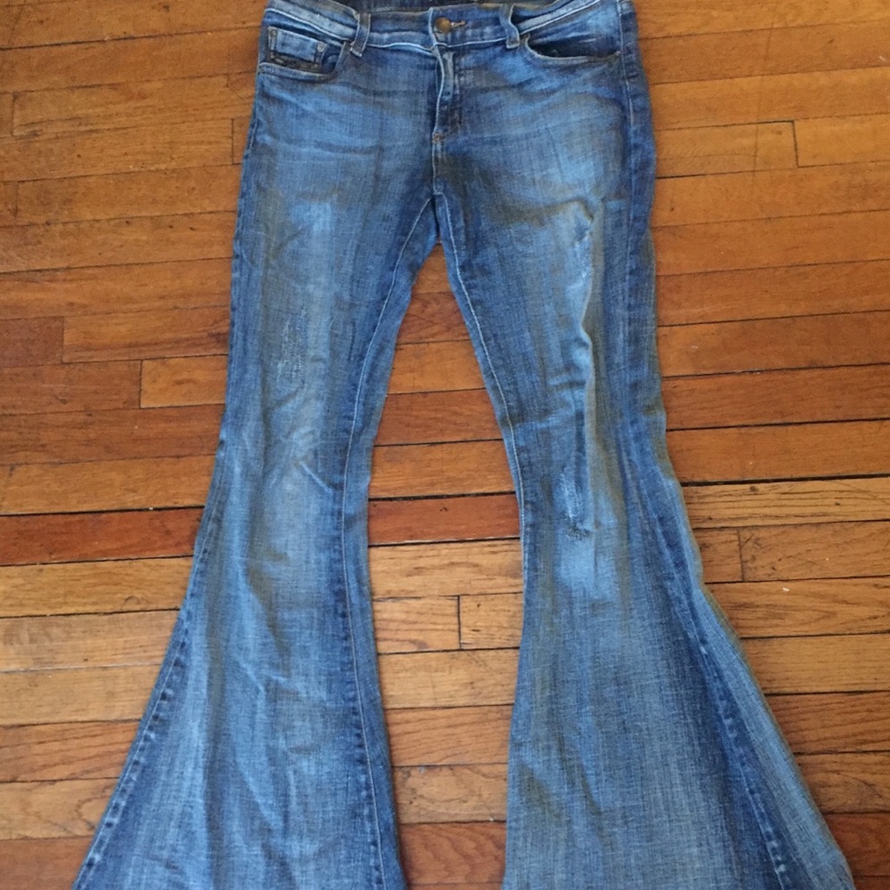 Free People Low-Rise Flare Jeans